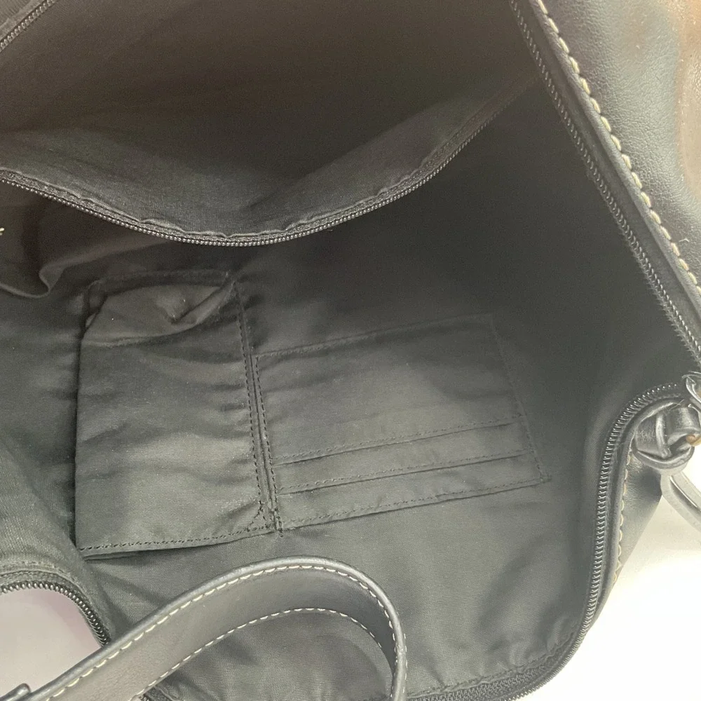 Nine West Black Hobo Bag Shoulder Bag with Bronze‎ Rings